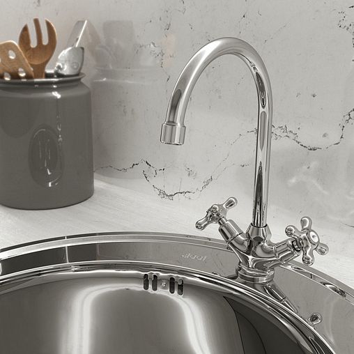 Смеситель для кухни IDDIS Jeals, хром фото