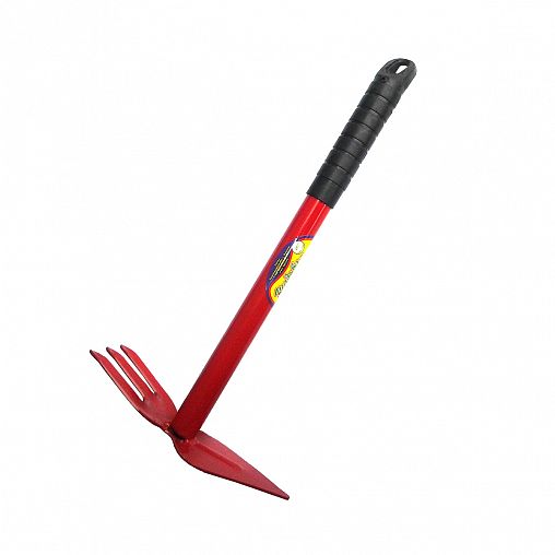 Мотыжка двойная Усадьба-Люкс, прямое лезвие, 3 зуба, 380 мм фото