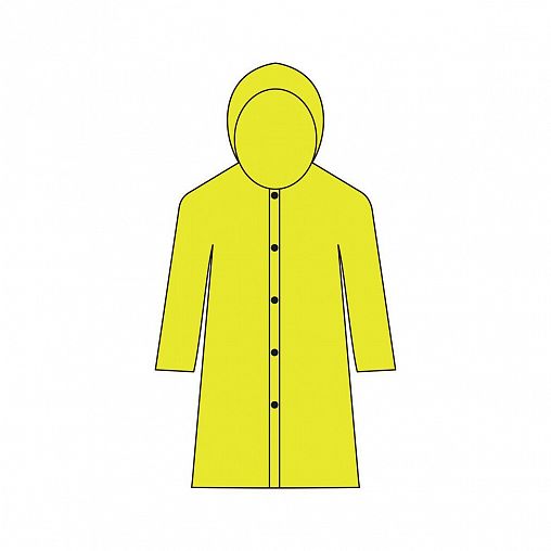 Плащ-дождевик женский на застежках Мультидом, размер 44-50, микс фото