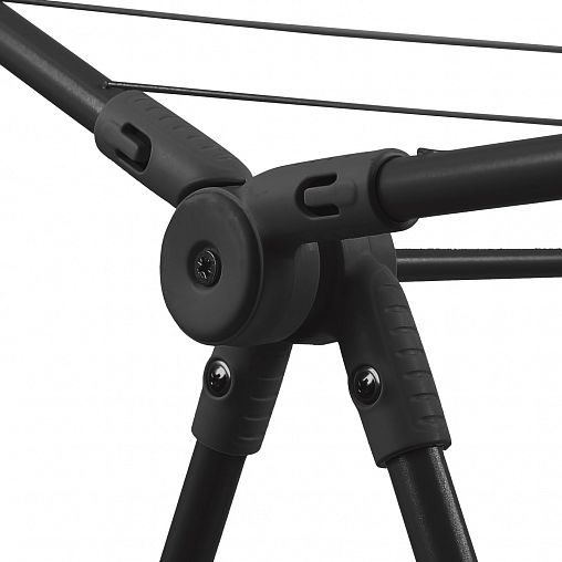 Сушилка для белья напольная Nika, сушильное полотно 21 м, черная фото