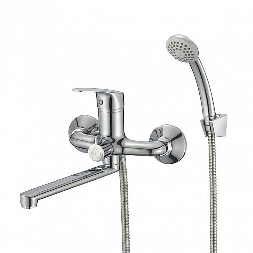 Смеситель для ванны с душем Milardo Simp, хром фото