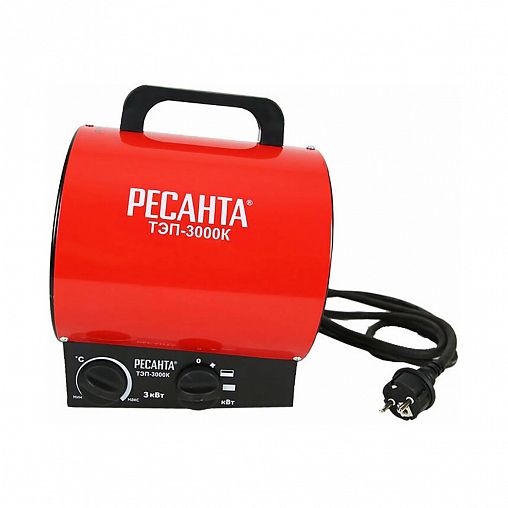 Тепловая пушка электрическая Ресанта ТЭП-3000К, 3000 Вт фото