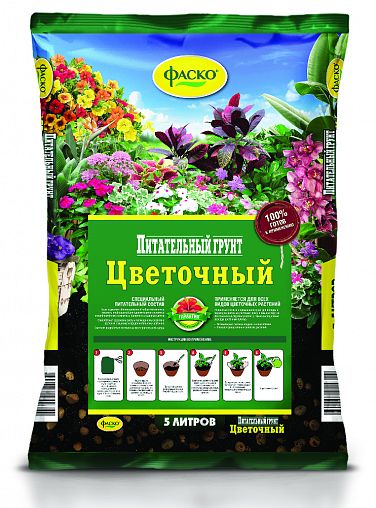 Грунт цветочный Фаско, 5 л фото
