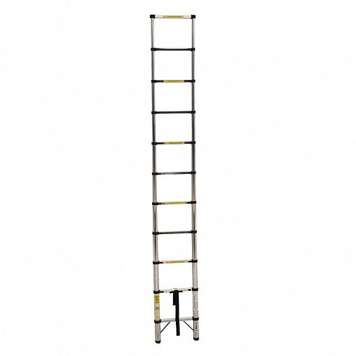 Лестница телескопическая односекционная Alumet ST 3.2, стальная, 11 ступеней, 3,2 м фото