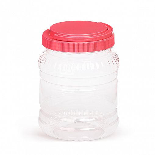 Банка для сыпучих продуктов ПЭТ Альтернатива, со складывающейся ручкой, 1,5 л фото