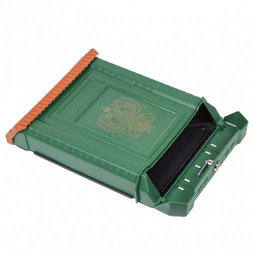 Почтовый ящик Цикл Премиум, с металлическим замком, зеленый фото