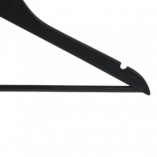 Вешалки для одежды Рыжий кот, с перекладиной, 45 x 23 x 1,2 см, черные, набор 5 шт фото