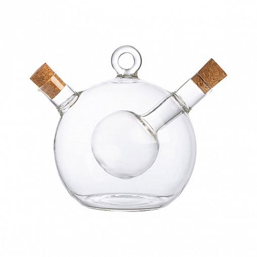 Емкость для масла и уксуса Mallony Oliva, стекло, 350/50 мл фото