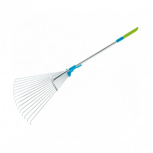 Грабли веерные Palisad Luxe, раздвижные, со стальным черенком, 15 зубьев, 190 - 600 мм фото