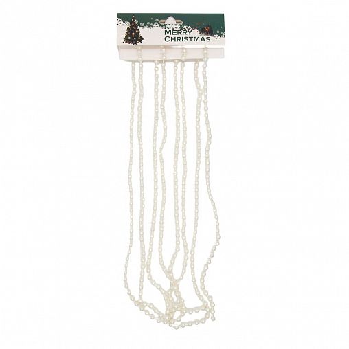 Бусы Жемчужинки, 2,7 м, белый перламутр фото