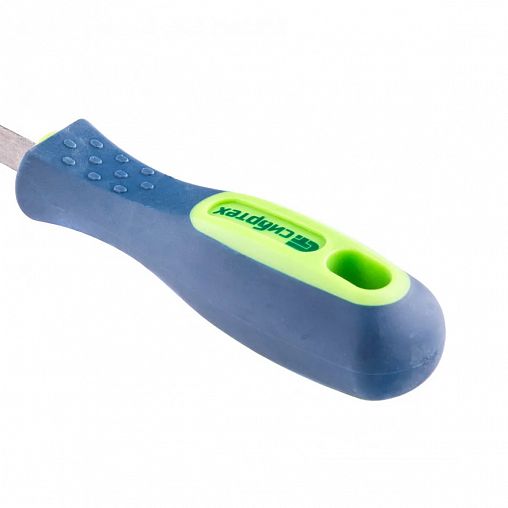 Напильник трехгранный по металлу Сибртех, двухкомпонентная рукоятка, 150 мм фото