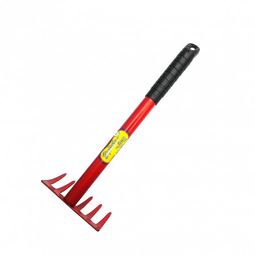 Грабли прямые Усадьба-Люкс, с черенком, 6 зубьев фото