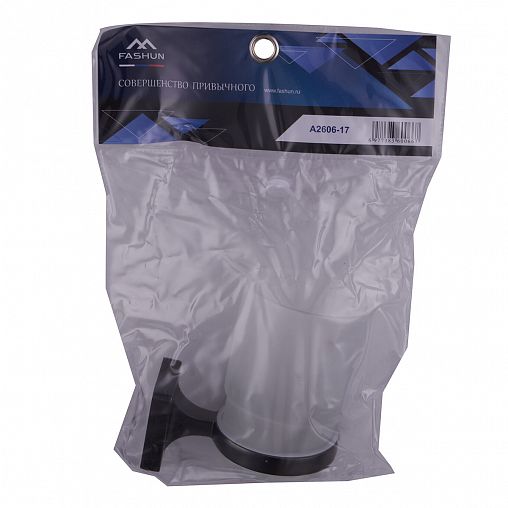 Стакан для зубных щеток Fashun A2606-17, с настенным держателем, стекло/металл, графит фото