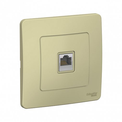Розетка компьютерная RJ45 Systeme (Schneider) Electric Blanca BLNIS045007, встраиваемая, бежевая фото