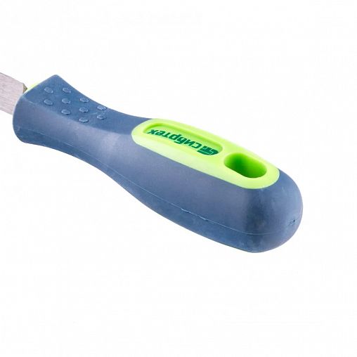 Напильник трехгранный по металлу Сибртех, двухкомпонентная рукоятка, 300 мм фото