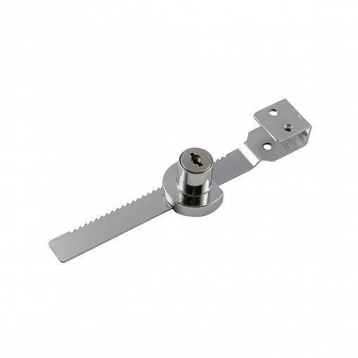 Замок мебельный Нора-М 6318, 2 ключа, хром фото