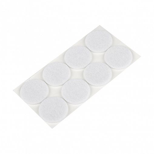 Протекторы для мебели самоклеящиеся Рыжий кот, d 3,5 см, 8 шт, белые фото