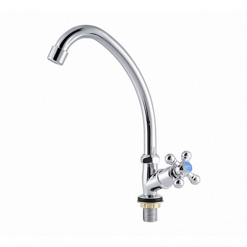 Кран для холодной воды Fauzt FZ 101-A54, одновентильный, хром фото