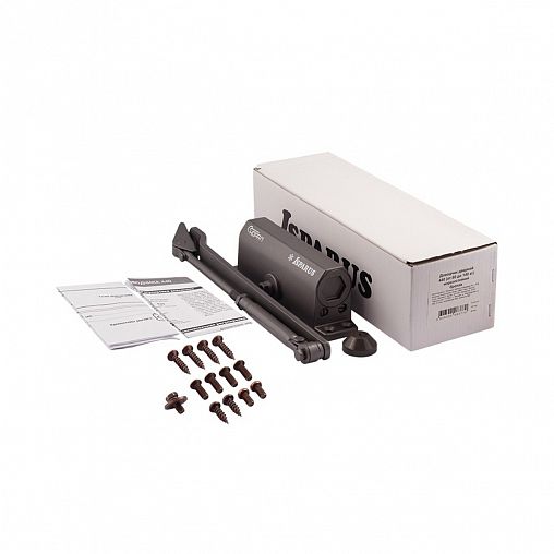 Доводчик дверной Нора-М 440 Isparus, для дверей 80 - 140 кг, графит фото