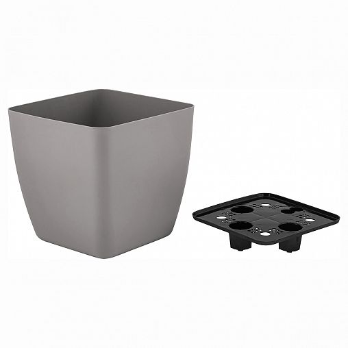 Горшок для цветов InGreen Vienna, квадратный, 5 л, французский платан фото