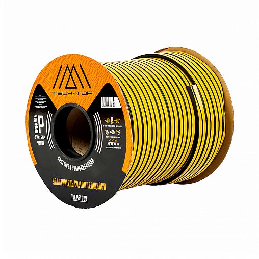 Уплотнитель P-профиль Tech-Top, 9 x 5 мм, бухта 100 м, черный фото