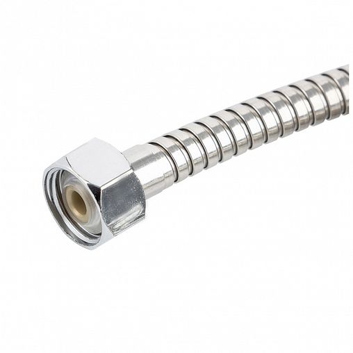 Шланг для душа Рыжий кот, нержавеющая сталь, 1/2" x 1/2", 1,5 м, серебро фото