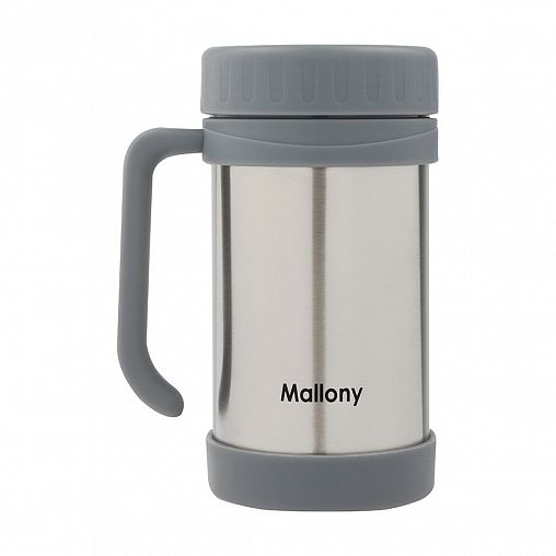 Термос Mallony Valente, 0,5 л, серый фото
