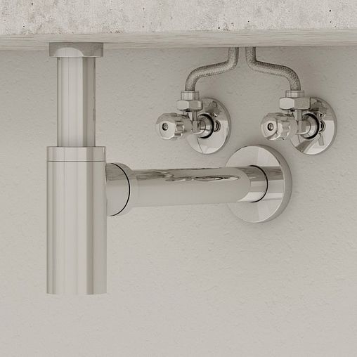 Кран угловой IDDIS, наружная-наружная резьба 1/2" x 1/2", латунь фото