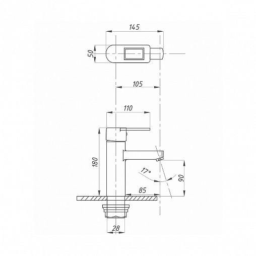 Смеситель для раковины с коротким изливом Fauzt FZS-W49, однорычажный, белый фото