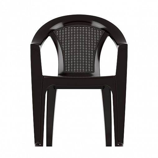 Кресло Альтернатива Плетенка, 58,5 x 54 x 80 см, коричневое фото