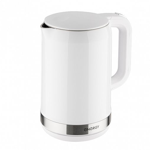 Чайник электрический Energy E-218, двойной корпус, 1,7 л, белый фото