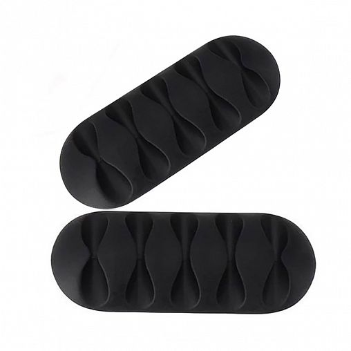 Держатели для проводов Park, самоклеящиеся, набор 2 шт, черные фото Держатели для проводов Park, самоклеящиеся, набор 2 шт, черные фото