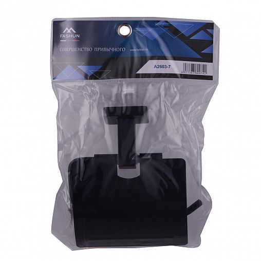 Держатель для туалетной бумаги Fashun A2603-7, настенный, черный фото
