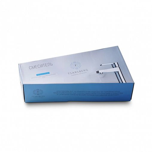 Смеситель для ванны с душем Tsarsberg TSB-950-1243, с длинным изливом, однорычажный, хром фото