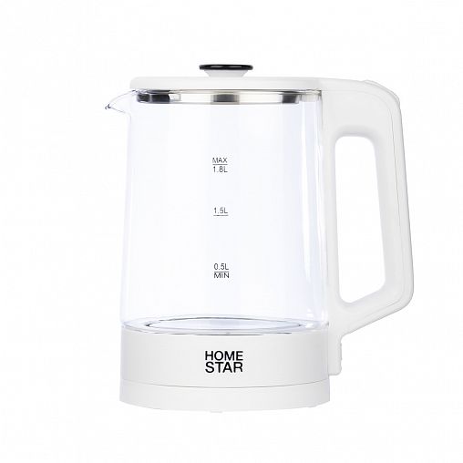 Стеклянный чайник электрический HomeStar HS-1008, 1,8 л фото