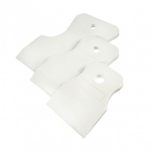 Шпатели резиновые Кедр, 40-60-80 мм, 3 шт, белые фото