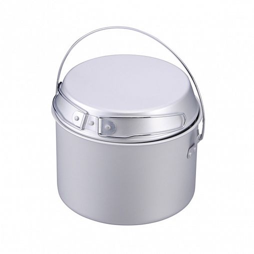 Котелок походный Ecos, с крышкой, алюминий, 1,8 л фото