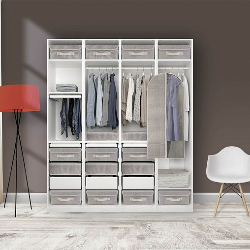 Органайзер для белья EG Linen, 5 секций, 32 x 32 x 10 см фото