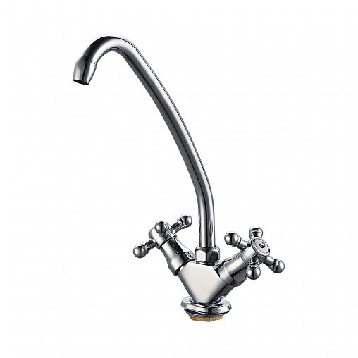 Смеситель для кухни Профсан ПСМ-117-К/89, двухвентильный, хром фото