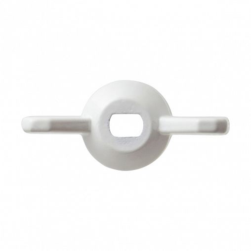 Ручка-бабочка для крана усиленная MasterProf, 1/2"- 3/4", белая фото