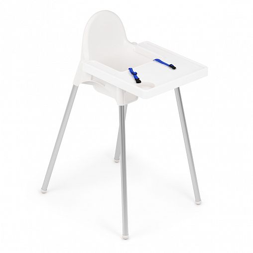 Стульчик для кормления Альтернатива, 61,5 x 51 x 91 см, белый фото