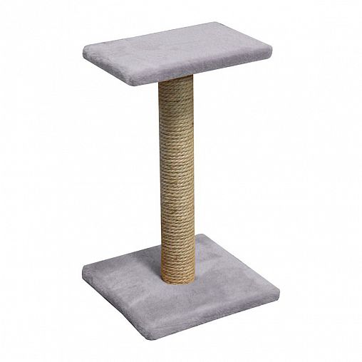 Когтеточка с полкой-лежанкой Рыжий кот, 30 x 30 x 54 см фото