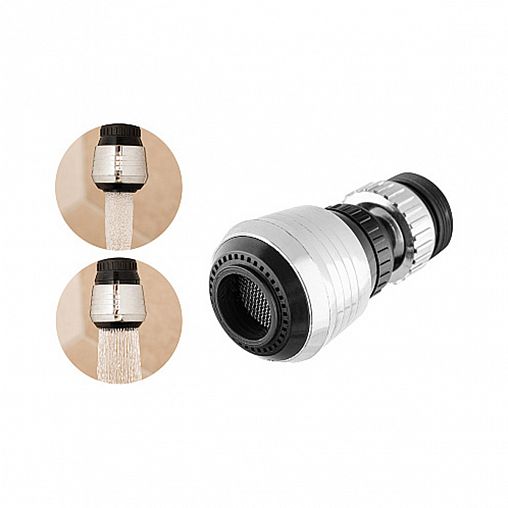 Насадка-рассеиватель (аэратор) для смесителя Рыжий кот, 2 режима, 3,5 x 3,5 x 6,3 см фото