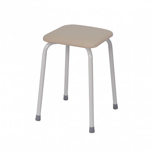 Табурет квадратный ЗМИ Пенек крепкий 224, ваниль фото