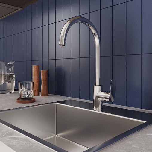 Смеситель для кухни Milardo Rora, с подключением к фильтру, хром фото