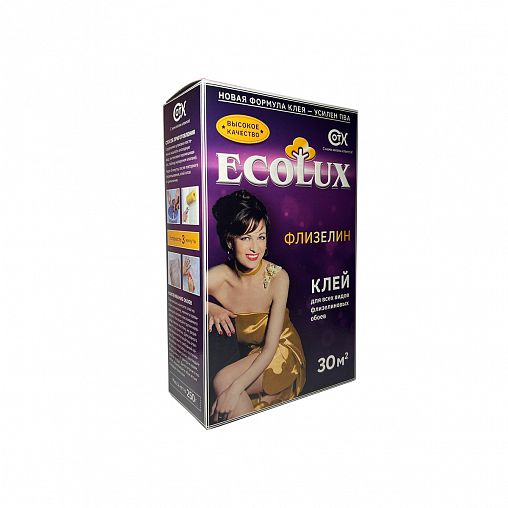 Клей для флизелиновых обоев Ecolux Флизелин, 250 г фото