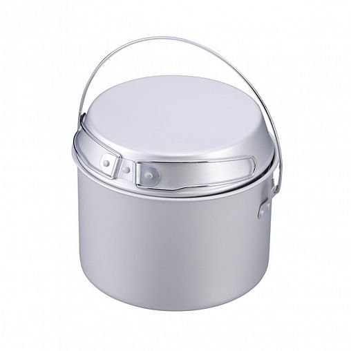 Котелок походный Ecos, с крышкой, алюминий, 3 л фото Котелок походный Ecos, с крышкой, алюминий, 3 л фото