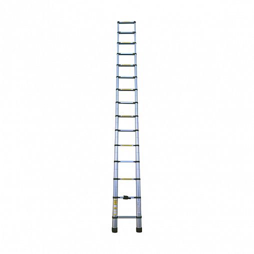 Лестница телескопическая односекционная Alumet TLS 4.4, алюминиевая, 15 ступеней, 4,4 м фото