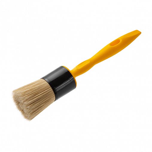 Кисть круглая Акор Эксперт, смешанная щетина, пластиковая ручка, 40 мм фото