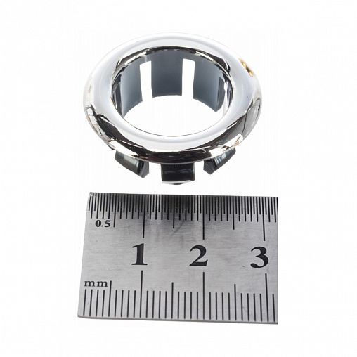 Втулка для перелива раковины MasterProf, 31 x 31 x 12 см, хром фото